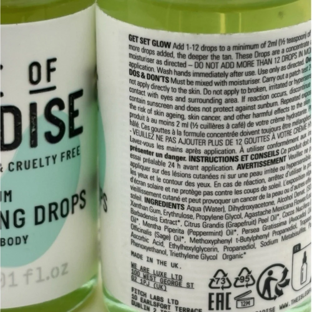 NEW Isle of Paradise Self-Tanning Drops face & body